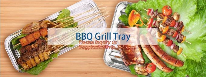 Rectangle Shaped Disposable Aluminum Foil Pan Take-Out Food Containers With Aluminum Lids/Without Lid 12