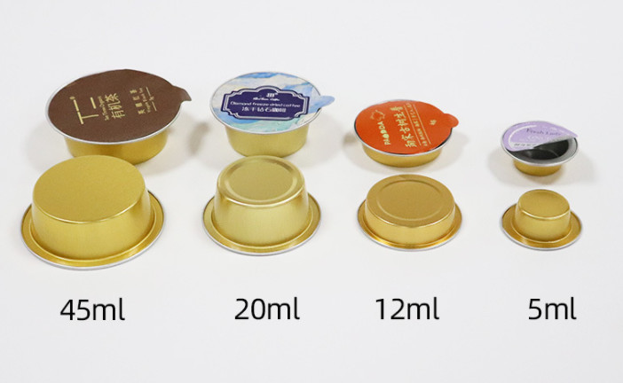 40ml Aluminium Foil Tea Cup Round Aluminium Food Container aluminum drinking cups