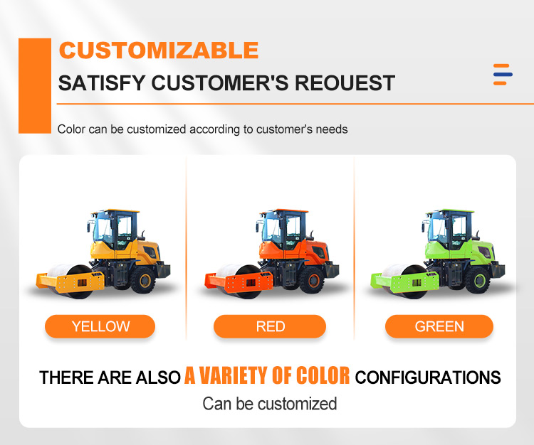 HQ-YL4000 4 Ton Asphalt Road Roller Compactor Machine with 80KN Hydraulic Vibration
