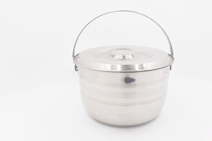 15,18,21cm 3pcs Cookware set stainless steel cooking pot for picnic soup bowl with luxury lid for kitchen