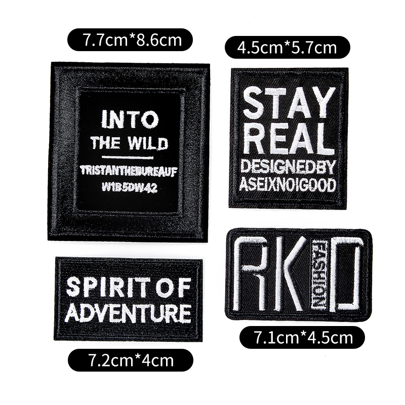 Factory custom iron patch logo patch wholesale flower patch