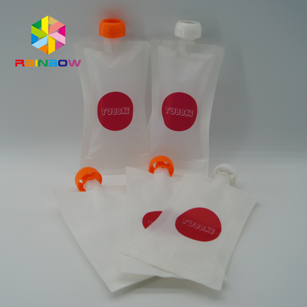 Smoothie 4 oz Food Grade Plastic Pouches Packaging , Baby Food Pouches