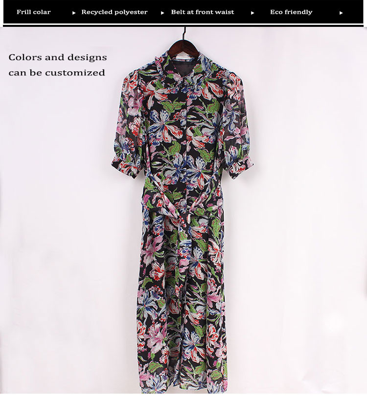 Eco Friendly Size 40 75g Light Women Chiffon Dresses