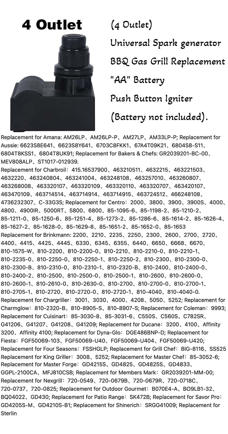 AAA battery igniter Fits for Gas Fireplace, Stove, Fryer , Heater