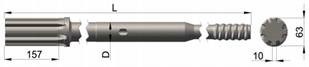 High Performance Furukawa HD709RP Shank Adapter for hydraulic and pleumatic rigs