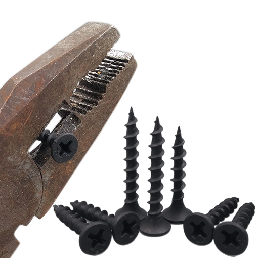 Black Phosphated Self-Tapping Nail DIN18182 with High Strength Cross Countersunk Head