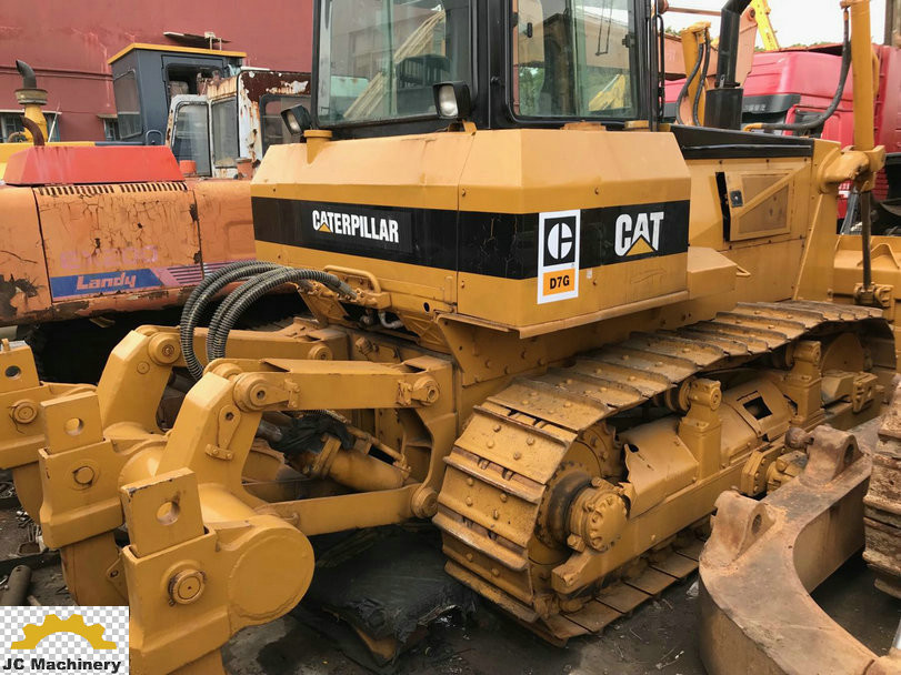 Cheap second hand CAT bulldozer D7G with 3-shank ripper and Cat 3306 engine