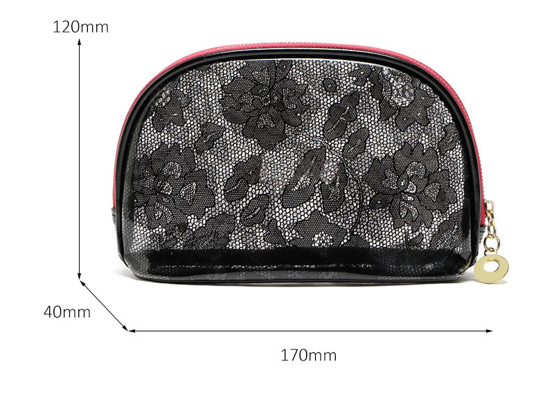 Fashion Luxury Portable Travel Women PVC Transparent Makeup Bag