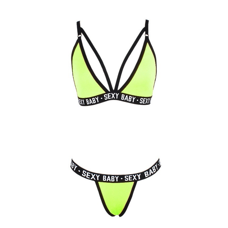 Breathable Bikini See Through Lingerie S-3XL Three Point Lingerie