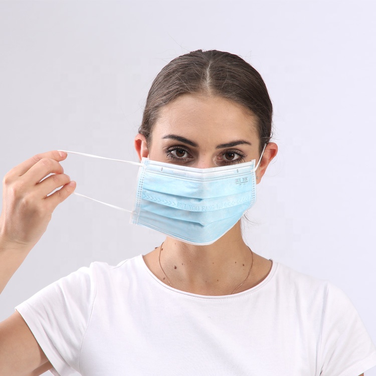 safe Disposable 3 Ply Surgical Face Mask Outdoor Surgical Disposable Mask