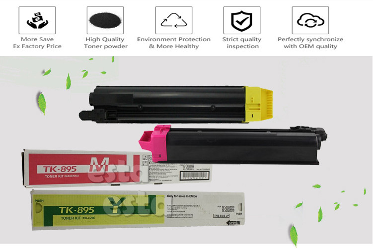 TK - 895 Cyan Color Laser Toner 6000 Pages Compatible with ECOSYS FS - C8520MFP