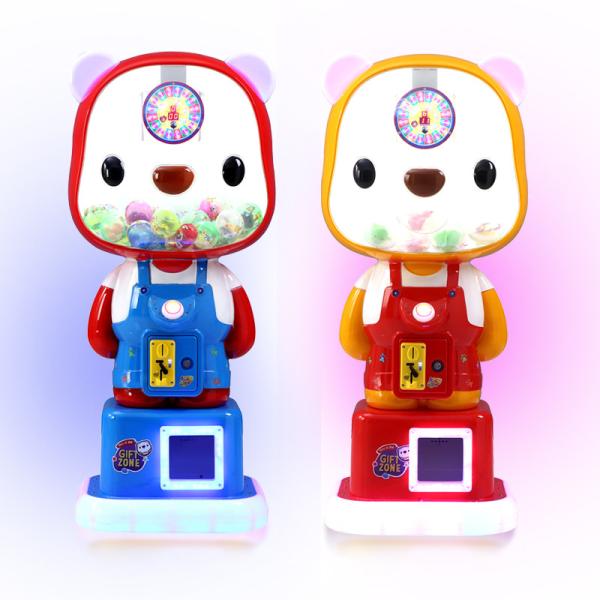 Dreamland coin operated cute bear gashapon kids gacha capsule toys vending game