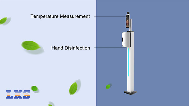 Face Recognition Soap Dispenser Stand Electronic Forehead Thermometer