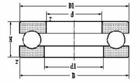 One Direction 512/630 Thrust Ball Bearing 630*850*175mm Single Row