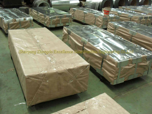 Color prepainted corrugated galvanized / galvalume steel sheet metal / alu - zinc GI GL roofing sheet price