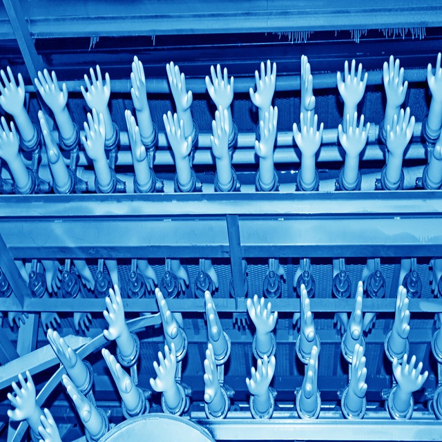 220V 380V Latex Gloves Production Line 5.7x1.8x1.5m