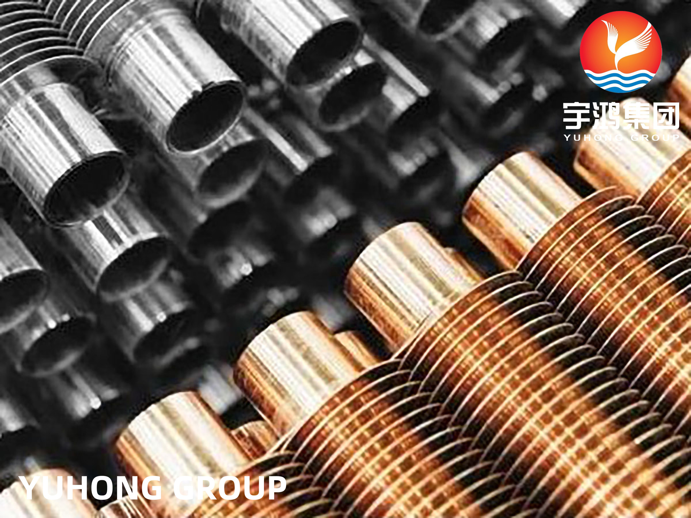ASTM B111 / ASME SB111 UNS C71500 Copper Alloy Tube Bimetallic Finned Tube