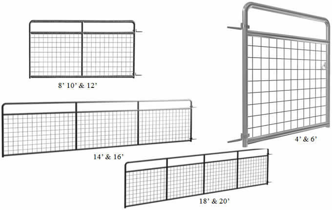 Gate I Stay 10' (3000mm) w/ Graduated mesh - Metal Farm Gates Brisbane