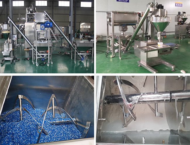Double Screw Ribbon Blender Mixer Dry Powder Mixing Machine For Chemicals