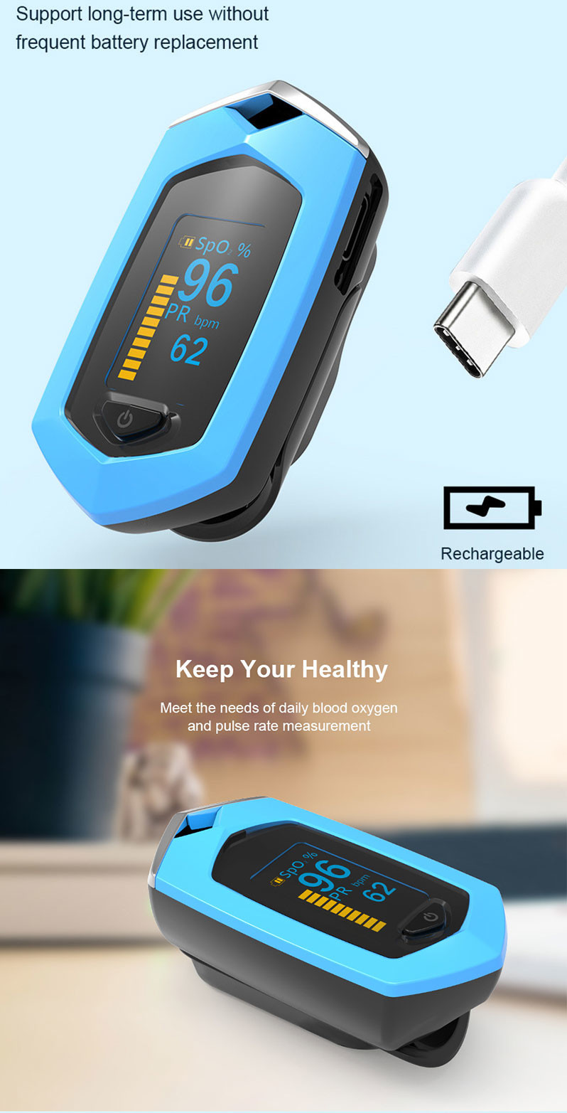 Bluetooth Medical Healthcare Equipment Fingertip Pulse Oximeter Jumper