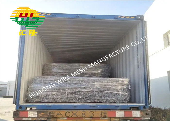 Galfan Coated Gabion Box Wire Mesh River Protection 60*80mm