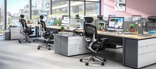 GTChair Grey Frame Swivel Office Sell Well Relax Design Ergonomic Office Chair 3