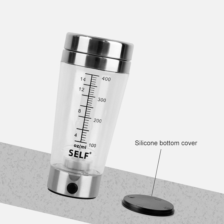 15oz Automatic Transparent Electric Mixing Bottle 400ml Mixing Coffee Cup