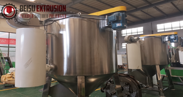 PE 7.5kw 5000kg/H Plastic Mixer Machine With Heating Device