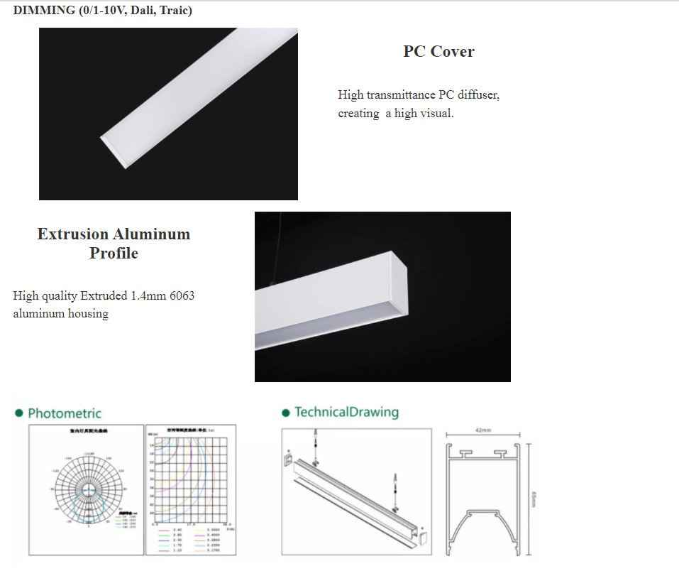 Aluminium 20W 1m LED High Power Wall Washer