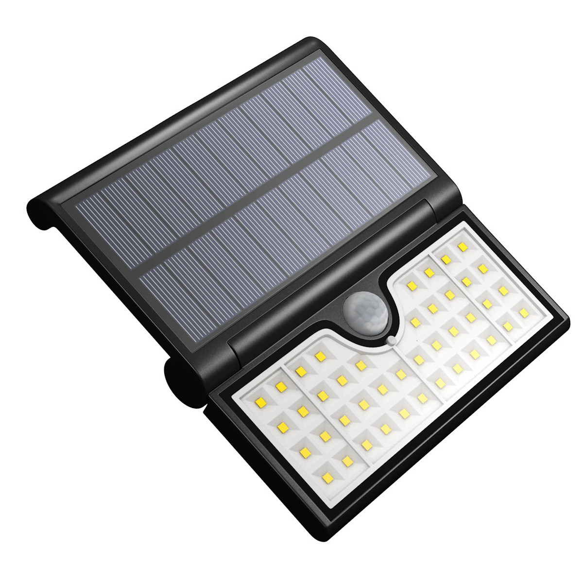 High Lumen Security 2w Outdoor Waterproof Foldable Super Bright Motion Sensor 42 Led Solar Wall Light