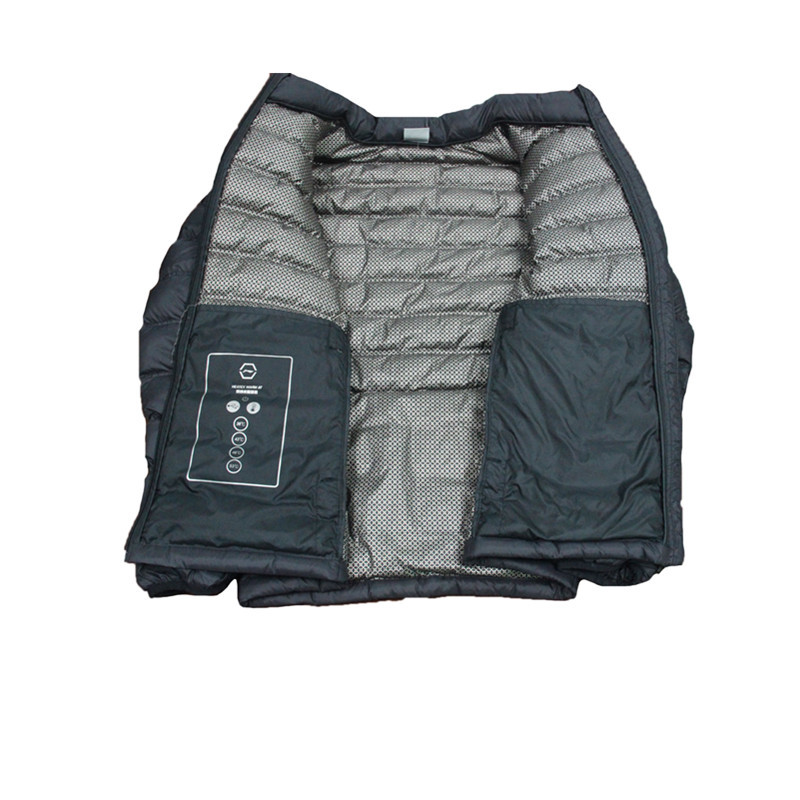 Winter Coat Electric USB Powered Heated Jacket 6 graphene elements With Zipper