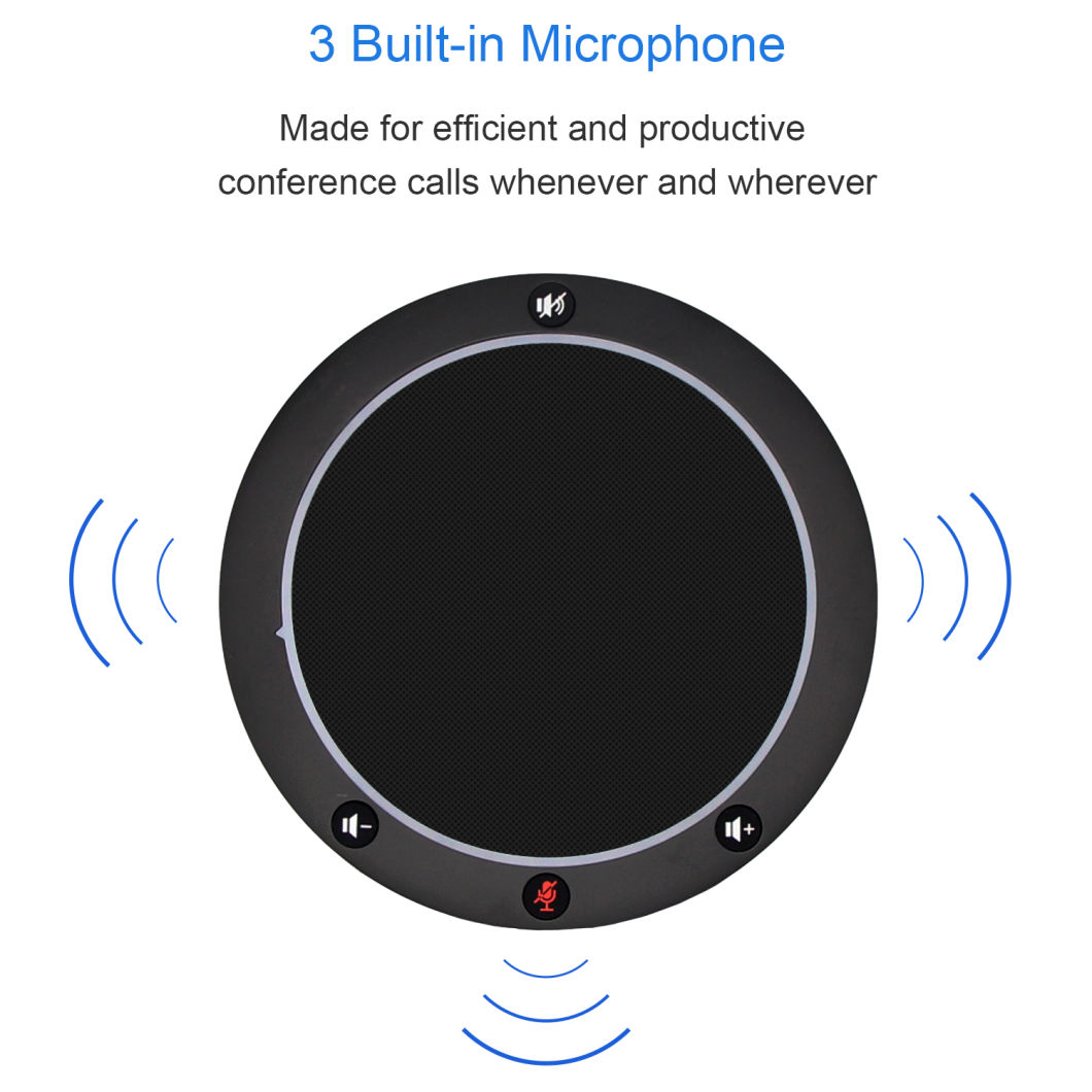 High Quality Omnidirectional USB Speakerphone for Conference Meeting Room