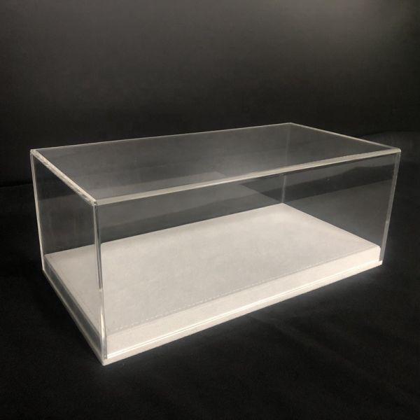 Small Lockable Clear Acrylic Display Box With Lock Screw Acrylic Shoe Case Perspex