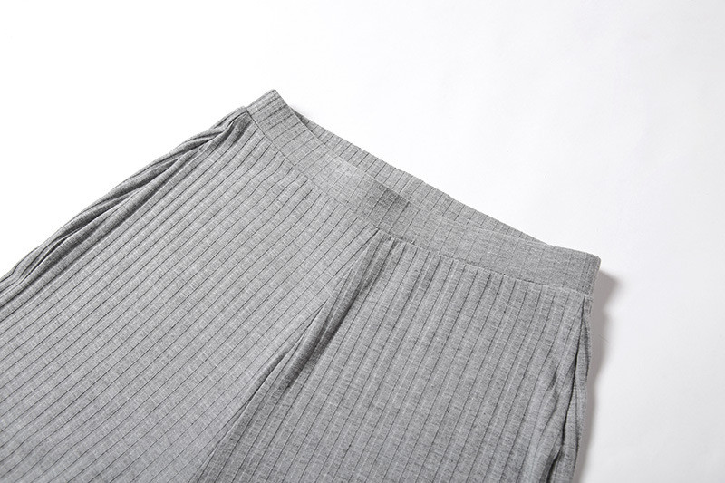Slim Fit Sexy High Waisted Trousers And Crop Top Set