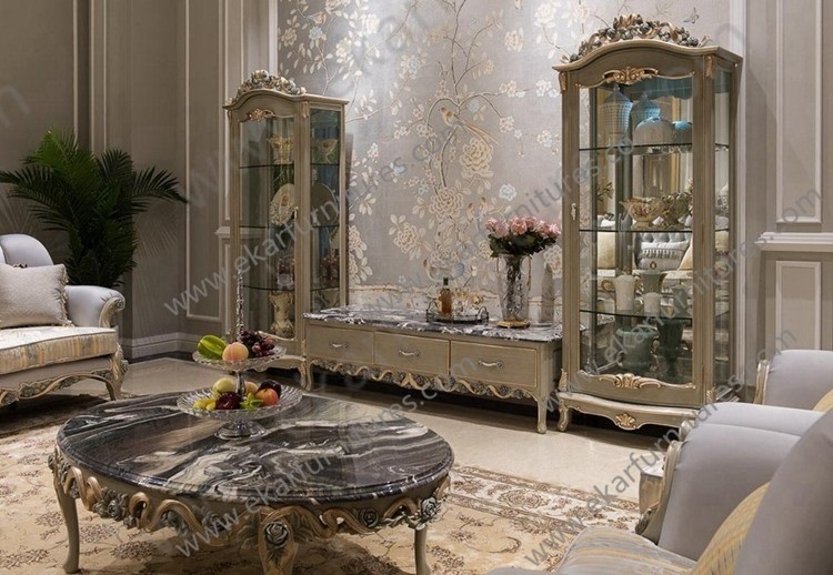 New Design Wall Mount Wooden and Glass Cabinet FJ-133A