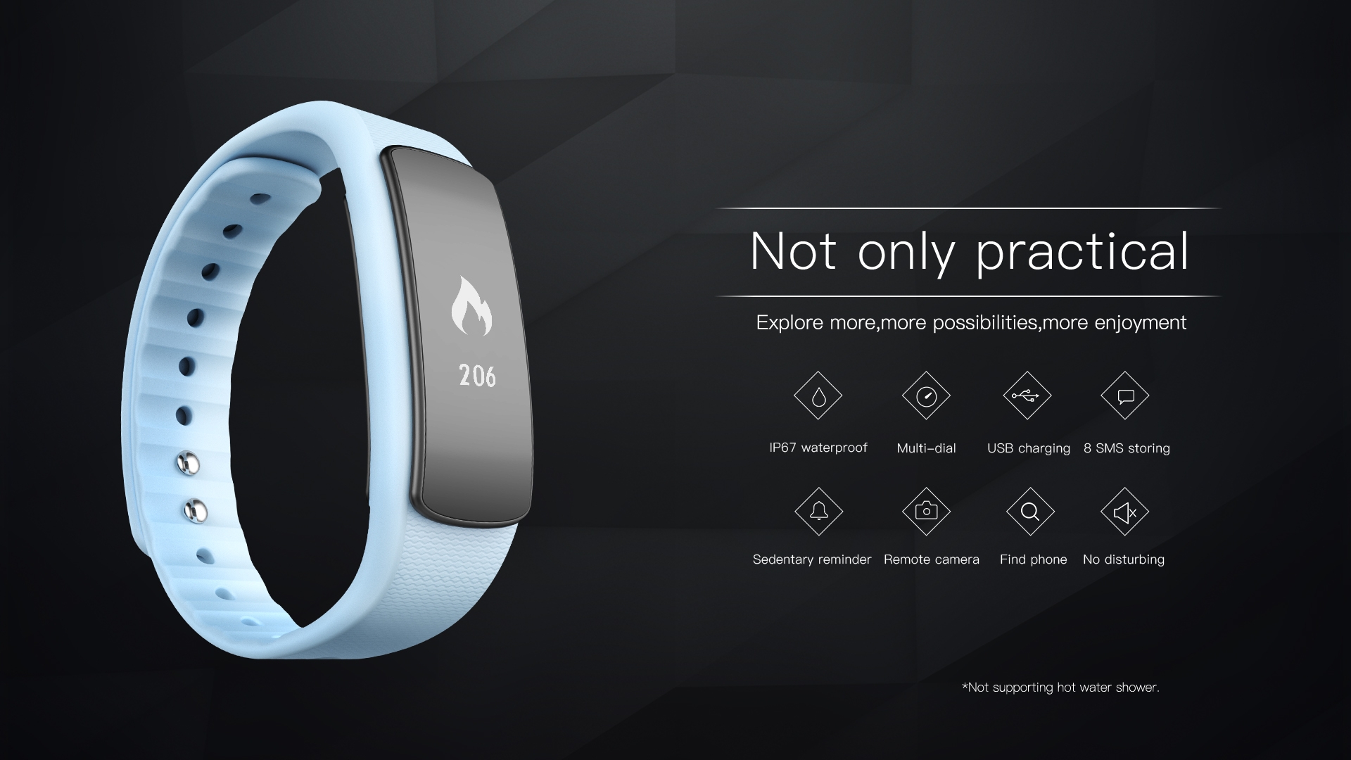 Waterproof Silicone Replacement Fastrack Fitness Band