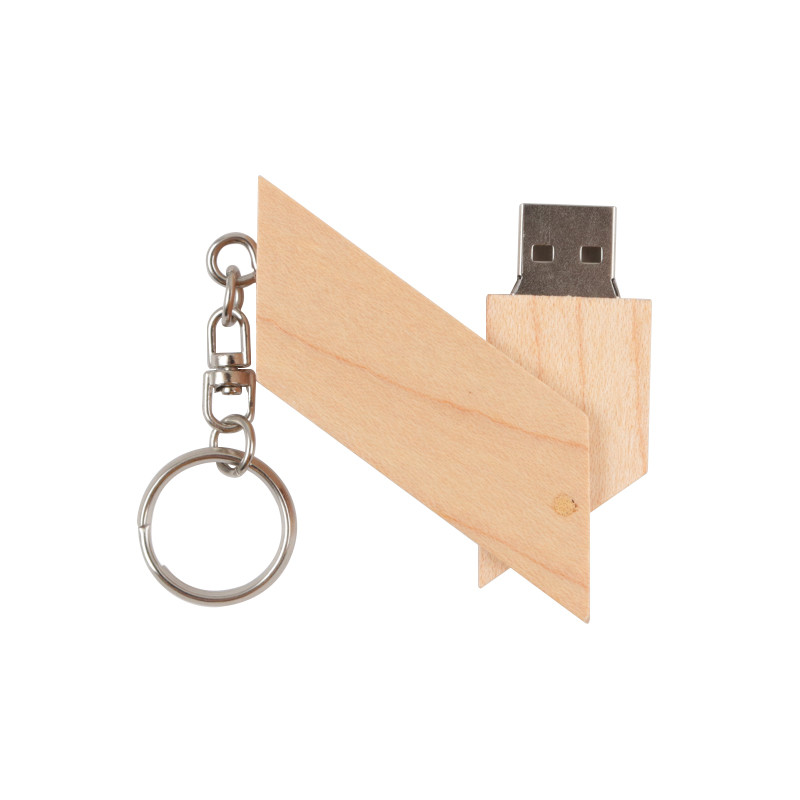 Rectangular Wooden USB Flash Drive Item Bamboo Wood/Maple Wood Support OEM 0°C To 60°C