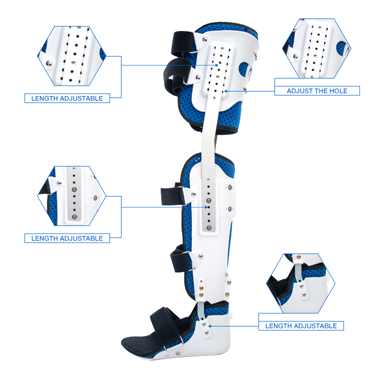 High Quality Comfortable Knee Brace Support Medical Orthosis Fracture Ankle Support