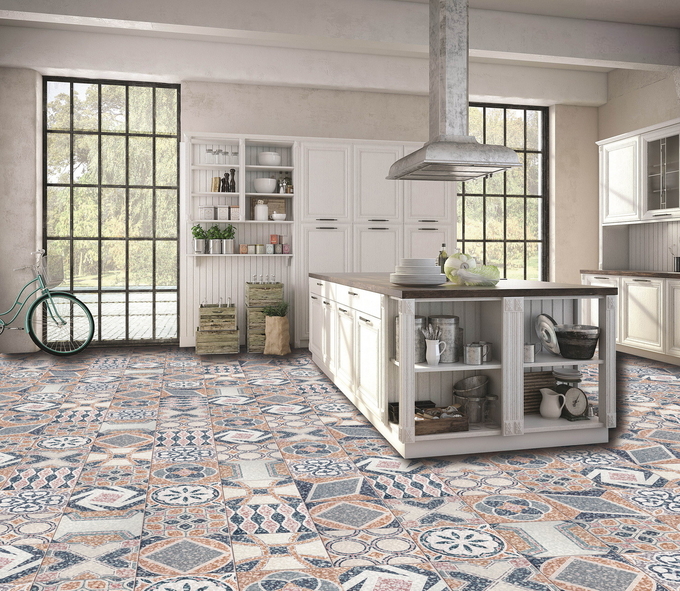 Wear-Resistant 250x250mm Ceramic Rustic Tile W.A 6% For Living Room And Antibacterial Wall And Floor Tile For Bathroom