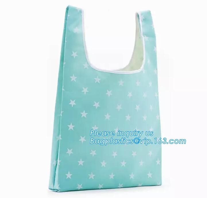 Promotion Custom Eco Friendly Sublimation Polyester Folding Shopping Bag,Promotional Sports Gym Sack Polyester Drawstrin