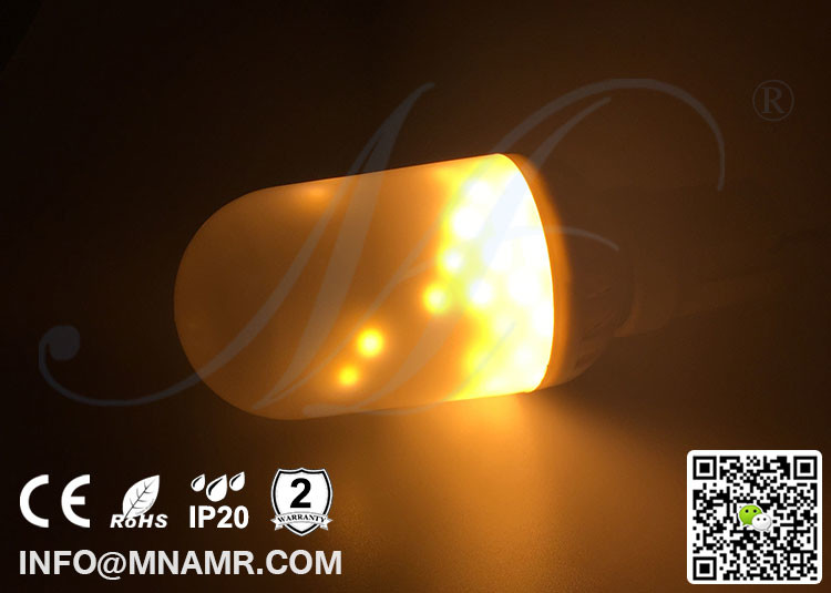 3D Vivid LED Flame Light E27 LED Candle Light