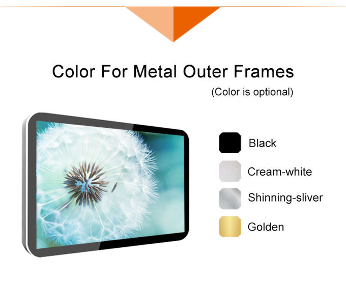 Black Loop Tft Wall Mounted Advertising Display 43'' x2 3g 4g Wifi MP4 Player