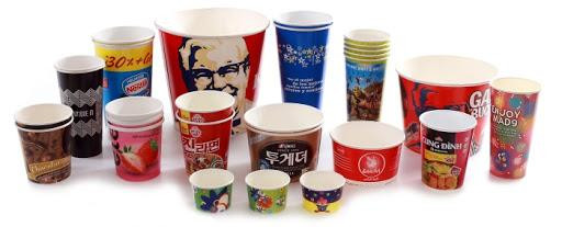 Disposable Cup Making Machine For Hot And Cold Drink Cup with counting table