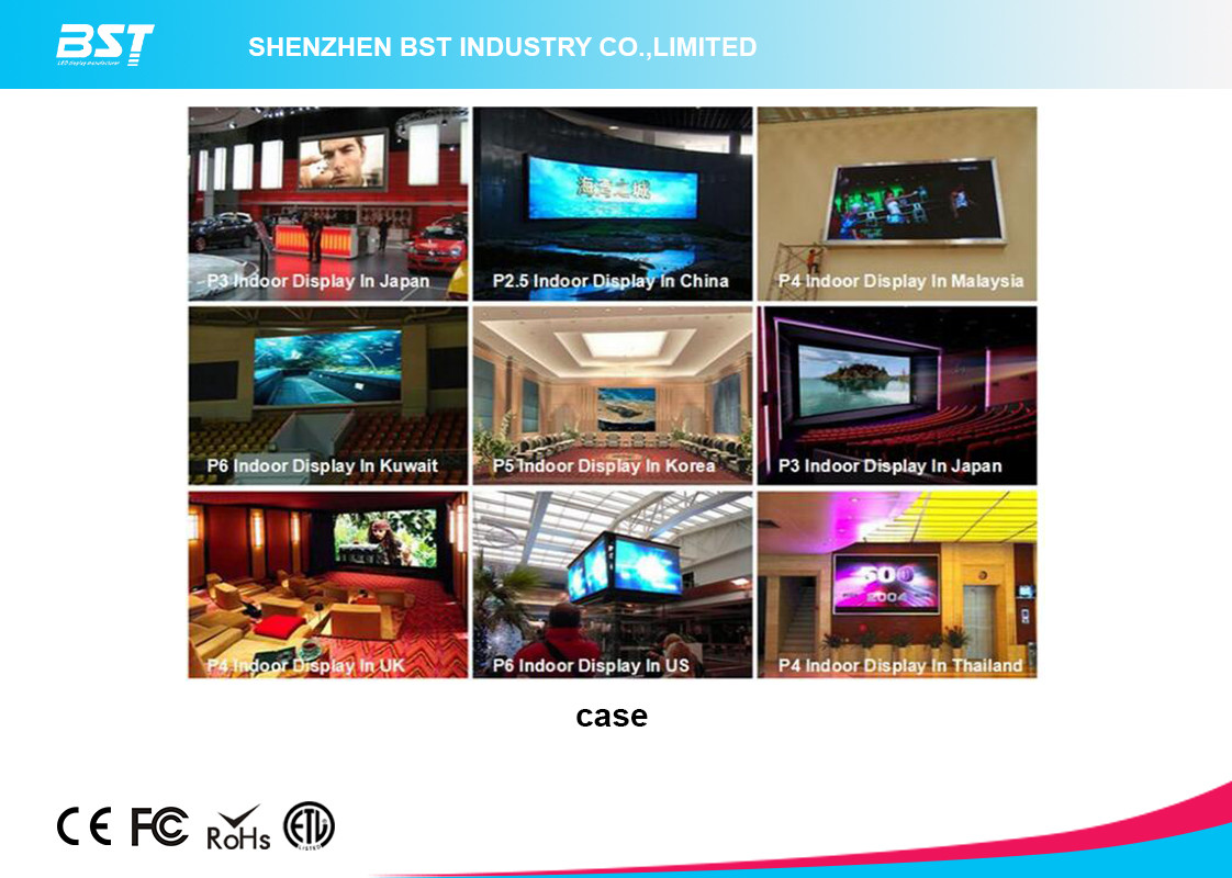 Synchronous control P5 SMD 1/8 scan high brightness Indoor Advertising LED Display Screen