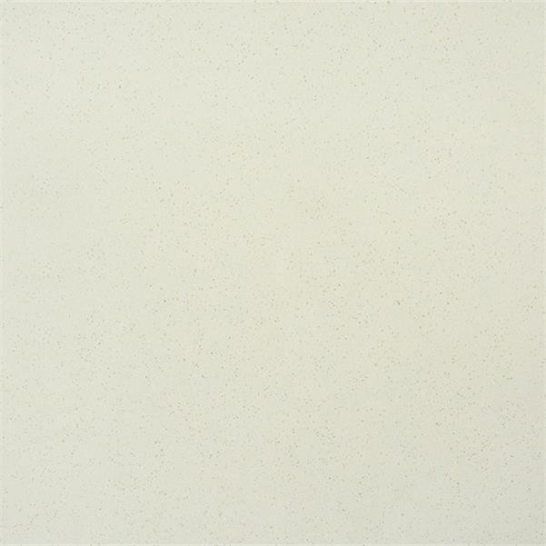 Non Abrasive 15MM Creamy White Glass Quartz Stone Floor Tiles
