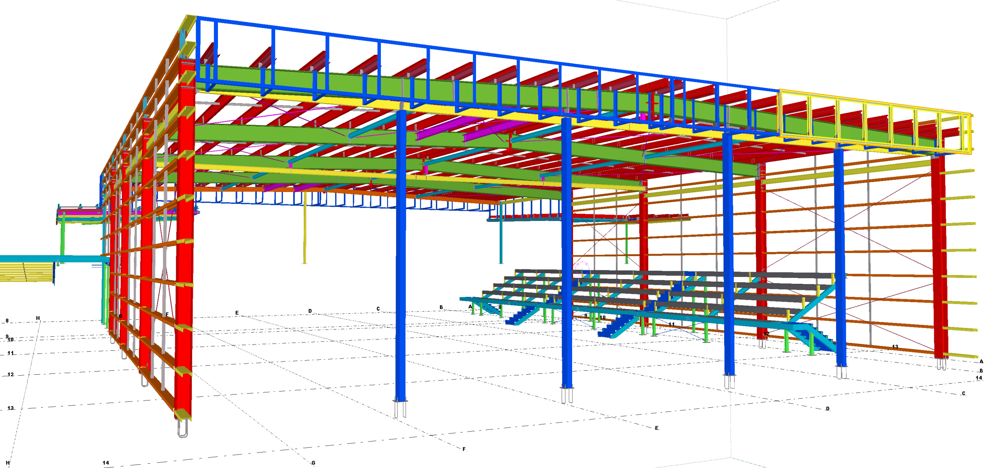 S355 Material Steel Garage Buildings With Painting DIN GB Standard