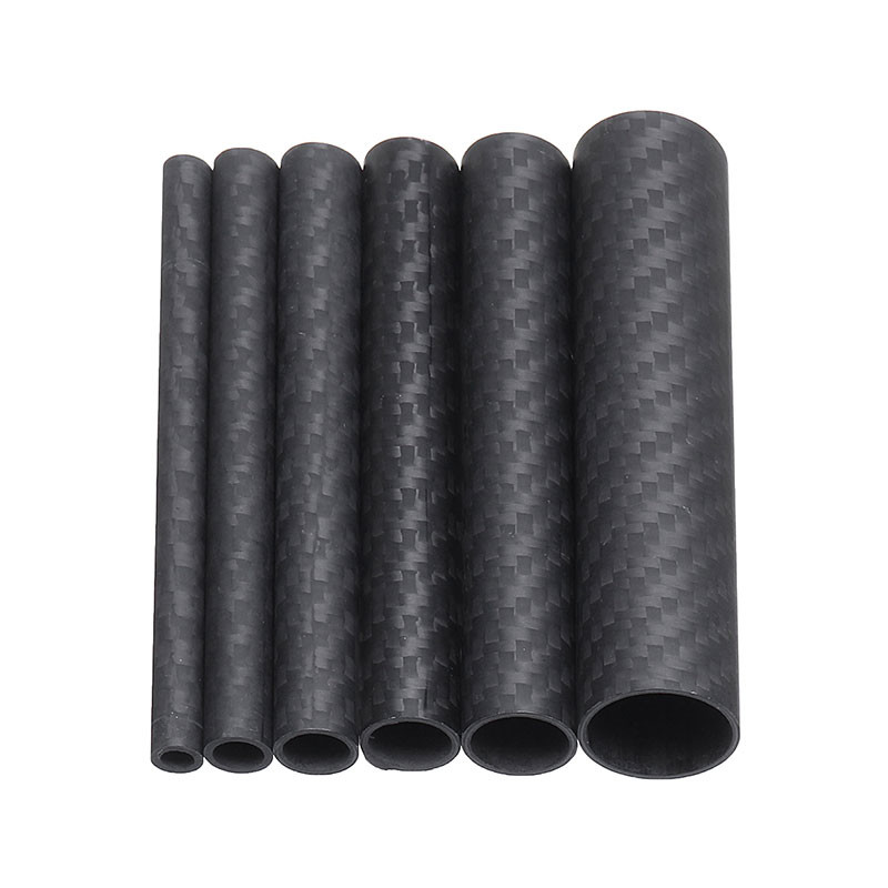 3K Matt Surface OD 27mm Carbon Fiber Tube Roll Wrapped