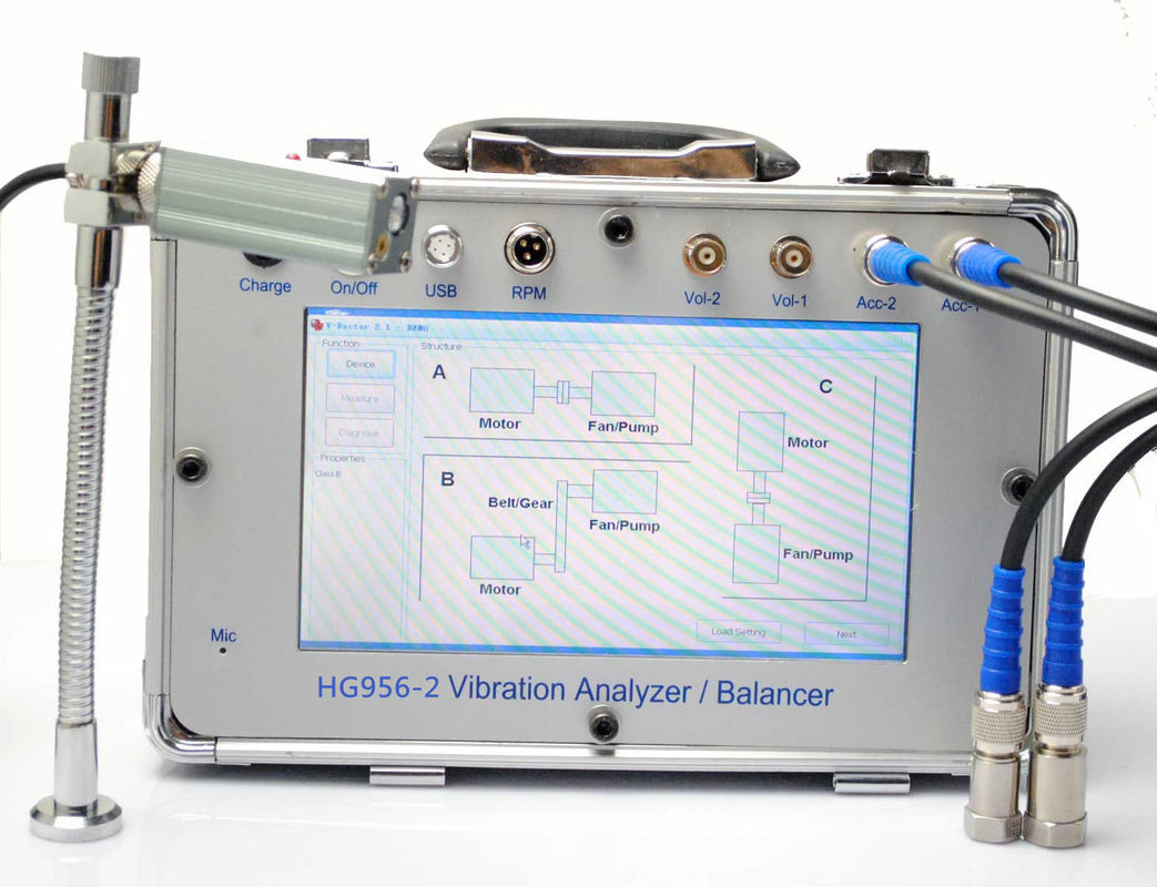60 - 60000r / Min Non Destructive Testing Equipment For Bearing Fault Detection Vibration Analysis Meter