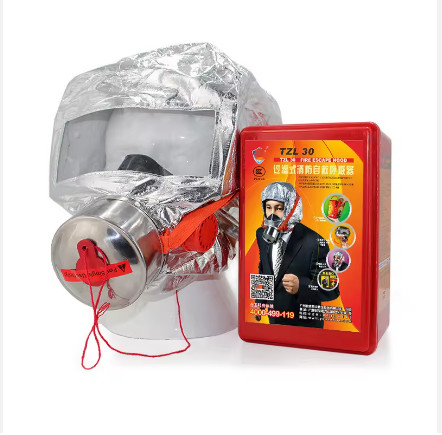 PPE Fire Emergency Escape Equipment Fire Escape Mask For Industrial Safety Fire Escape Mask
