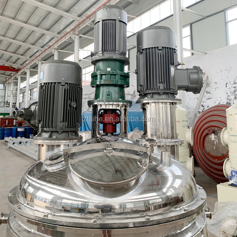 0.75kw Multi-function Electric Stirring Stainless Steel Reaction Dispersing Emulsifying Kettle for Chemical